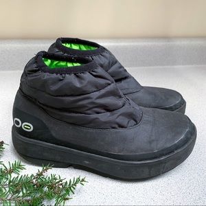 OOFOS | Shoes | Oofos Oomg Black Winter Boots Booties 75 | Poshmark